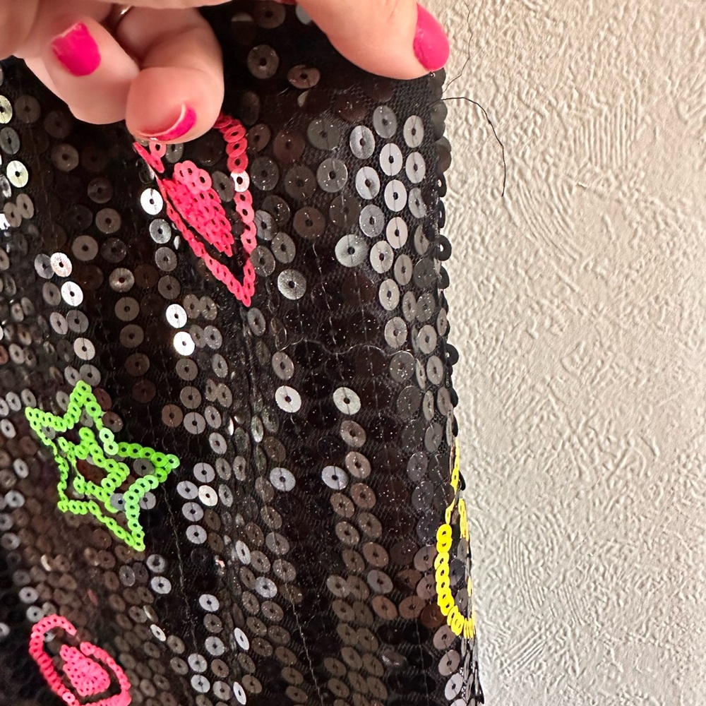 Lola + The Boys Black and Pink Sequin Slip Dress - Picture 5 of 10